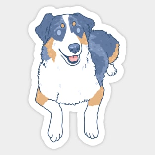 Blue Merle Aussie Sticker